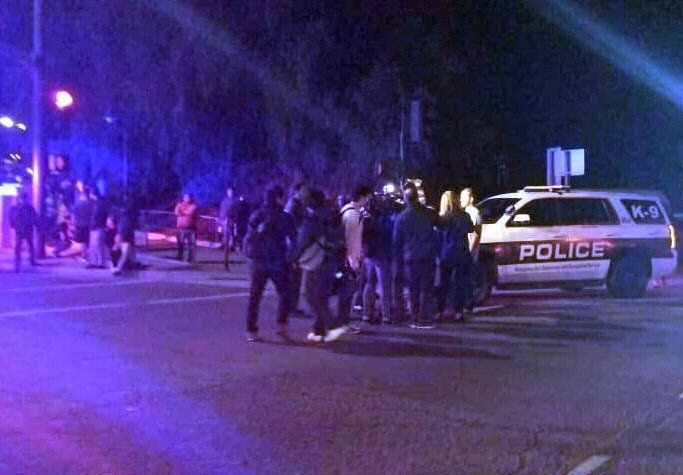 Emergency responders descended on the Borderline Bar, Thousand Oaks, Calif., after reports of gunshots.