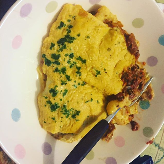 Butternut squash and walnut lasagne