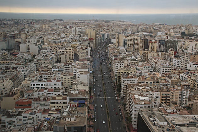 Vue aérienne de Casablanca.