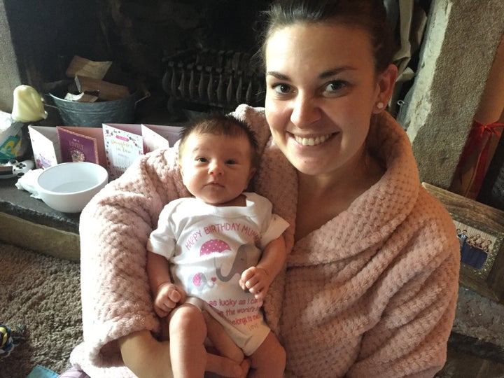 Hannah Baggs with her daughter Molly. 