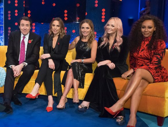 Jonathan Ross with the Spice Girls