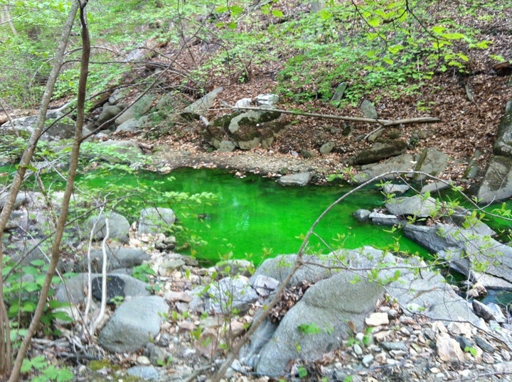 Soapstone Valley Stream Is Running Green What's The Source Of The