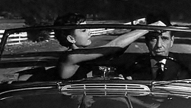 Description 1 Screenshot of Audrey Hepburn and Humphrey Bogart from the trailer for the film w:en:Sabrina (1954 film) | Source w:en: ... 