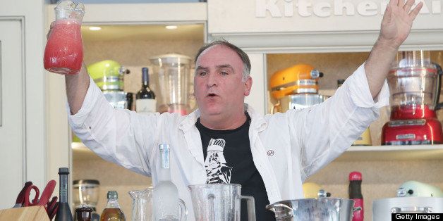 MIAMI BEACH, FL - FEBRUARY 24: Jose Andres attends South Beach Wine and Food Festival 2013 Grand Tasting Village on February 24, 2013 in Miami Beach, Florida. (Photo by Alexander Tamargo/Getty Images)