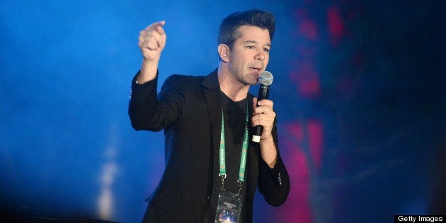 WASHINGTON, DC - JANUARY 19: Uber CEO Travis Kalanick speaks at the Generation Now Inaugural Youth Ball hosted by OurTime.org on January 19, 2013 in Washington, United States. (Photo by Stephen Lovekin/Getty Images for OurTime.org)