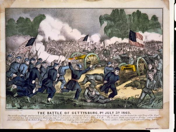 The battle of Gettysburg, Pa. July 3d. 1863 - Currier & Ives, 1863
