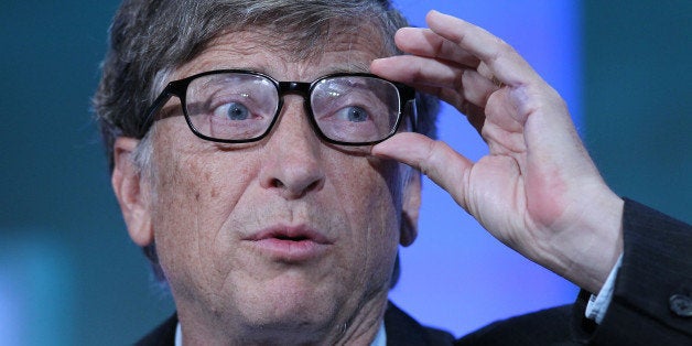 Bill Gates, co-chair and trustee of Bill and Melinda Gates Foundation, speaks during the annual meeting of the Clinton Global Initiative (CGI) in New York, U.S., on Tuesday, Sept. 24, 2013. CGI's 2013 theme, mobilizing for impact, explores ways that members and organizations can be more effective in leveraging individuals, partner organizations, and key resources in their commitment efforts. Photographer: Jin Lee/Bloomberg via Getty Images