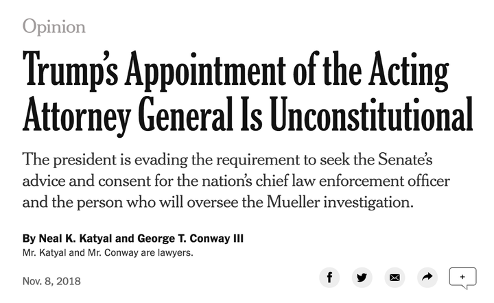 The op-ed written by Neal K. Katyal and George Conway.