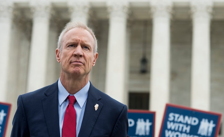 Ilinois Gov. Bruce Rauner lent his support to a case that eventually resulted in a U.S. Supreme Court undercutting unions nationwide.