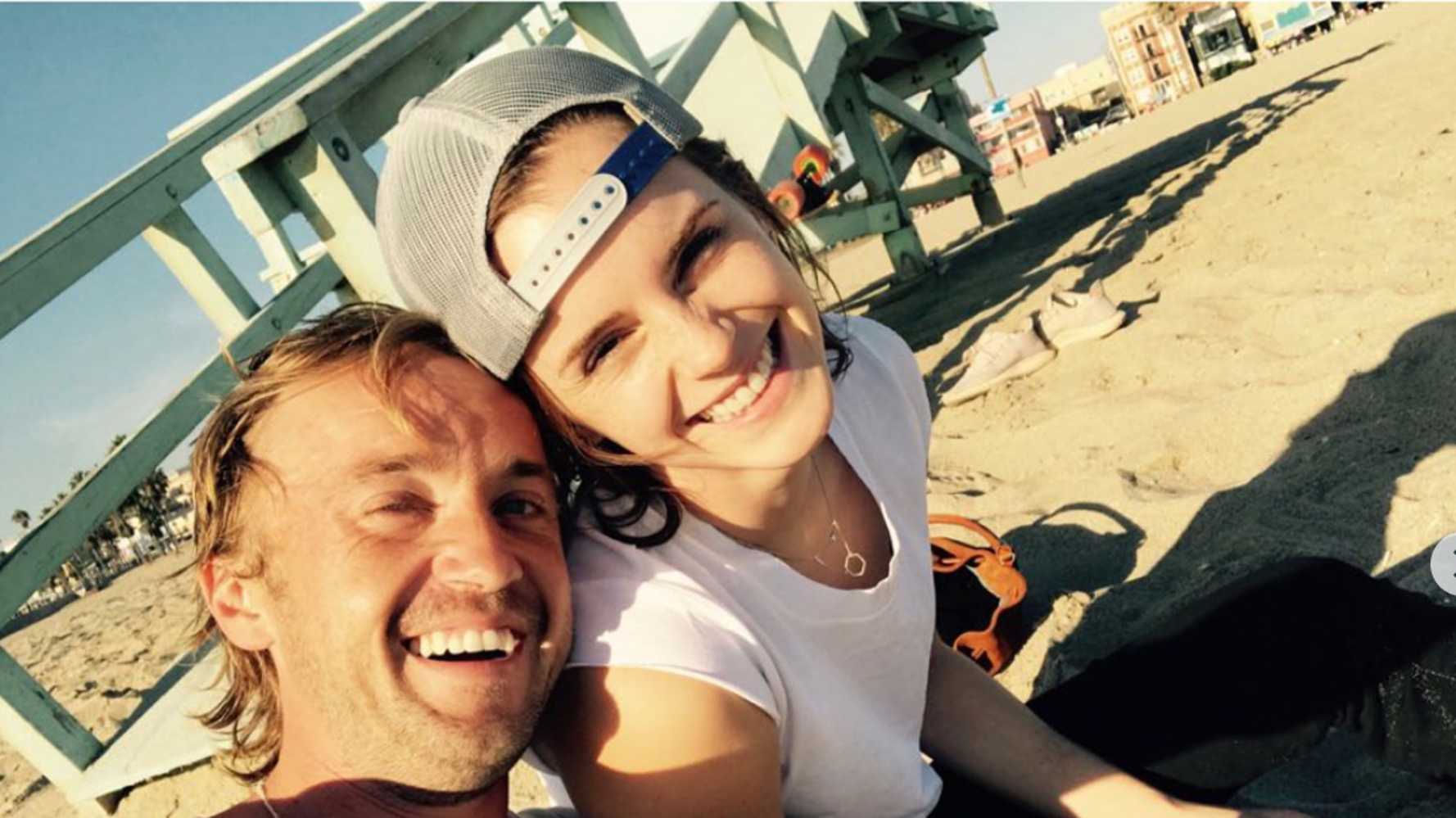 Emma Watson And Tom Felton Skateboard In Harry Potter Beach Reunion Huffpost