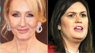 JK Rowling and Sarah Huckabee Sanders