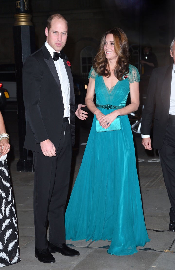 The Duke and Duchess of Cambridge attend the Tusk Conservation Awards on Nov. 8, 2018, in London.