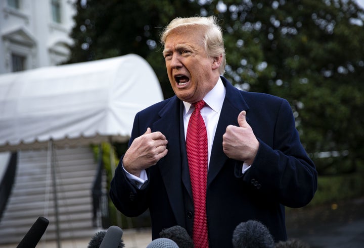 “Why don’t you ask Kellyanne that question, all right?” President Donald Trump said in waving off George Co