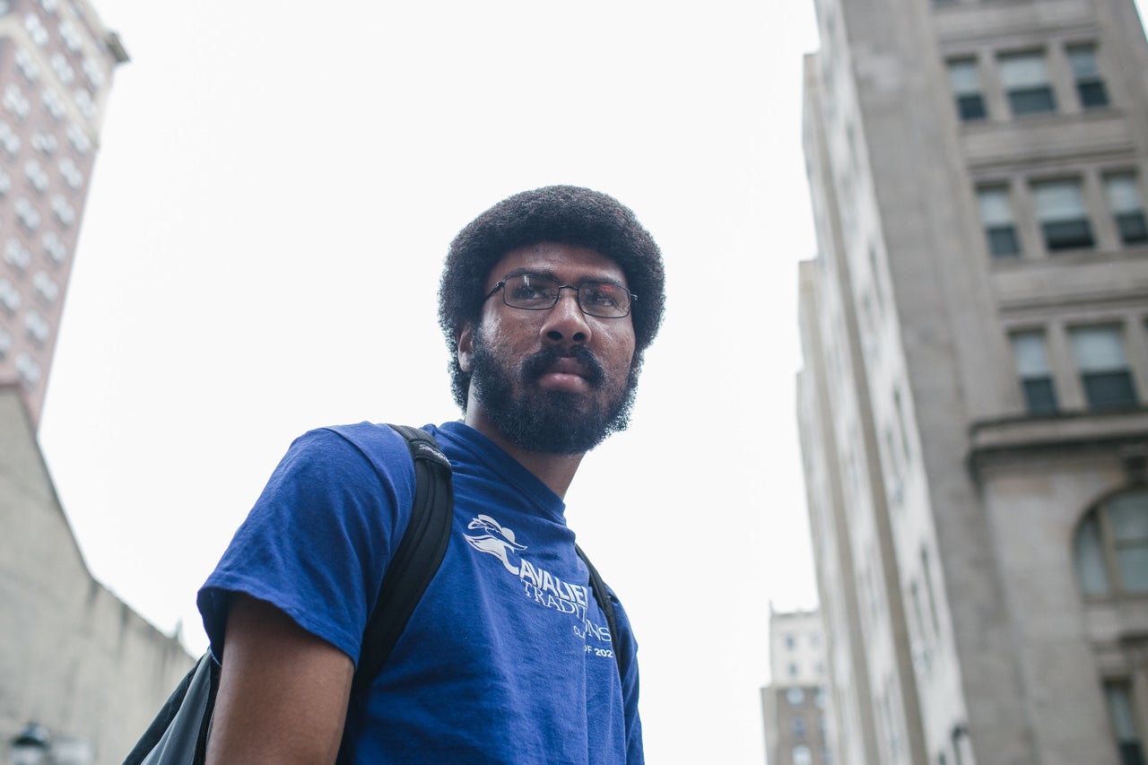 Johnathan Hamilton, 21, experienced a lack of academic structure in the foster care system growing up. He is now a a freshman at Cabrini College.