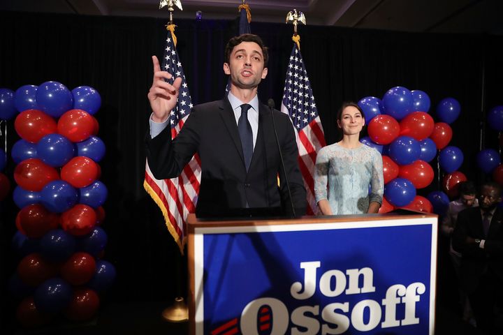 Jon Ossoff delivers his concession speech on June 20, 2017.