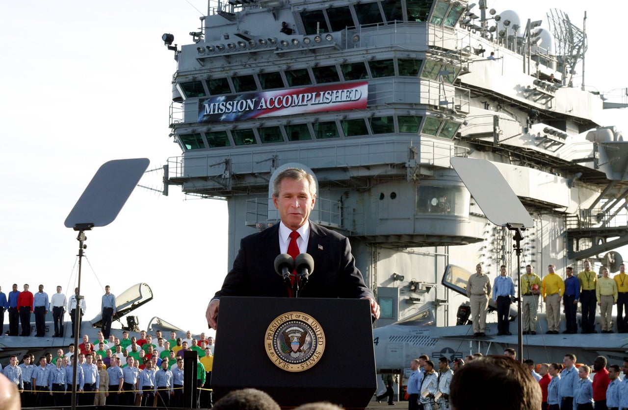 Robinson says the banner "imposed via computer programming overlay".