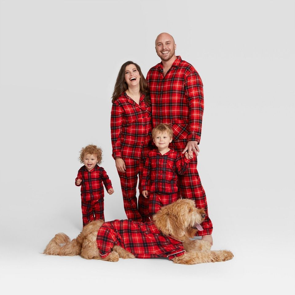 Matching family pajamas.