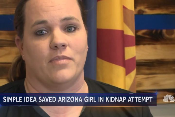 Arizona mom Brenda James said agreeing on a "code word" with her daughter likely saved the girl's life.