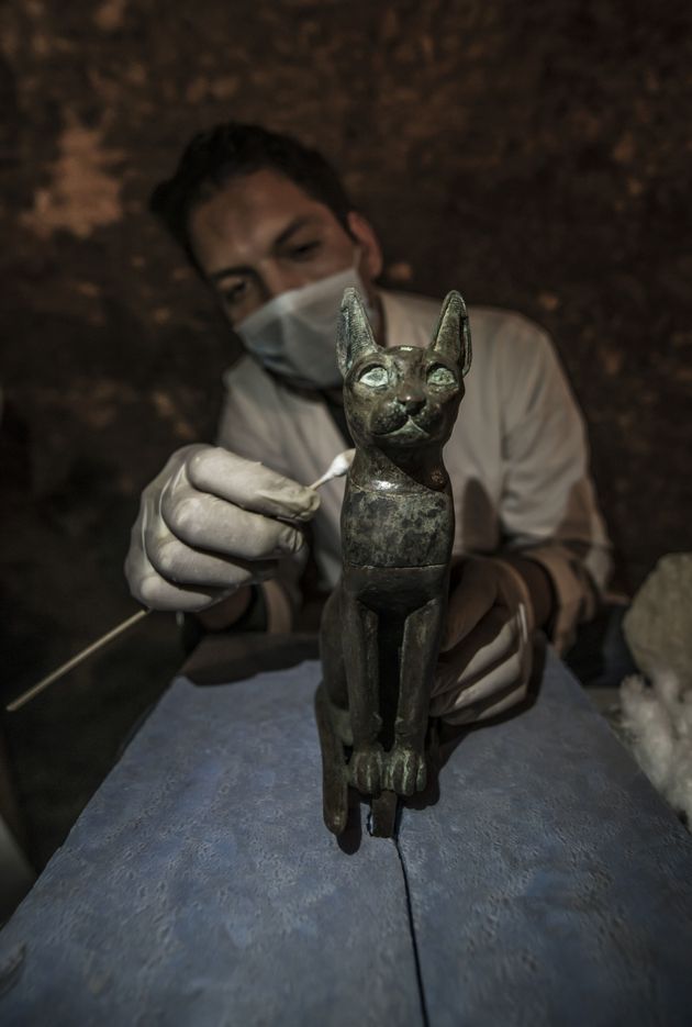 이집트 고대 무덤에서 수십 마리의 고양이 미라가