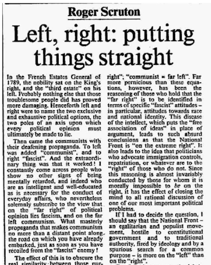The article in the Times in 1983