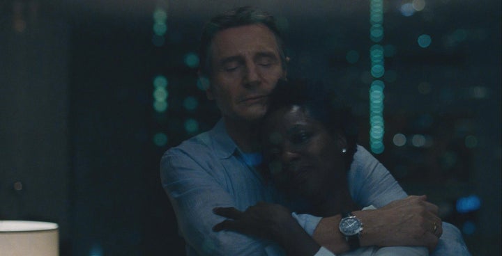 Liam Neeson and Davis in "Widows."