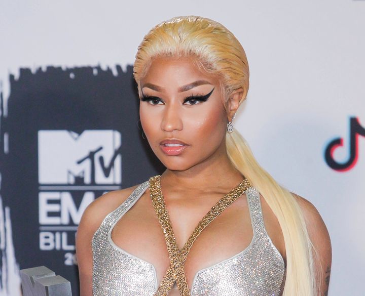 Nicki Minaj attends the European Music Awards. 