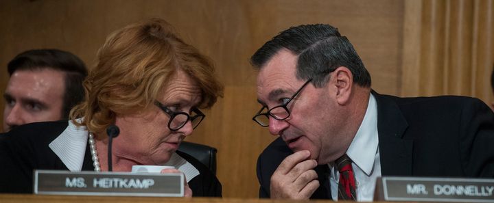 Sens. Heidi Heitkamp of North Dakota and Joe Donnelly of Indiana backed the banking industry bill. Last week, their constituents didn't back them.