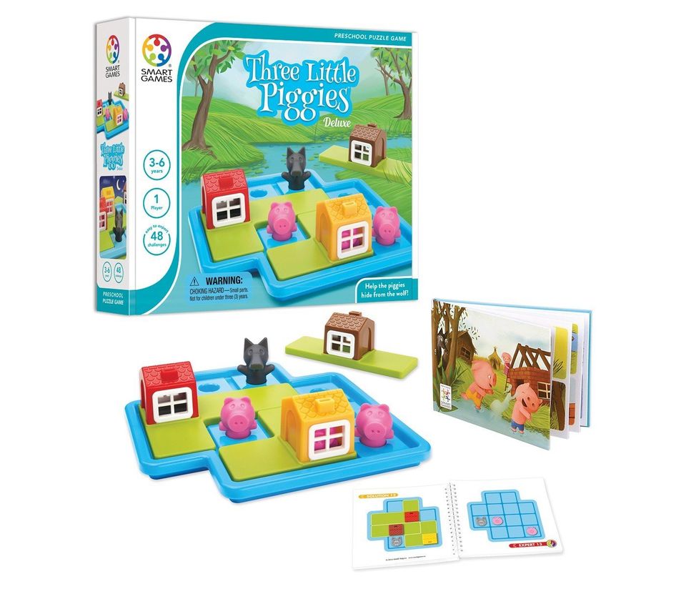 This smart three little pigs game to boost motor skills.