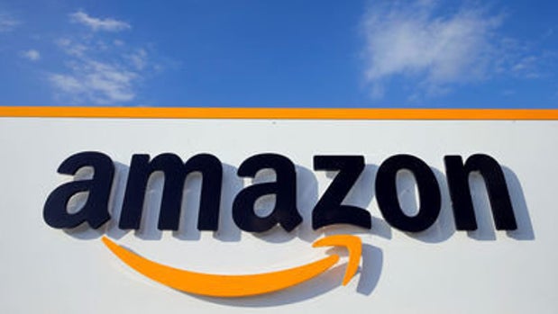 The logo of Amazon is seen at the company logistics centre in Boves, France, August 8, 2018. REUTERS/Pascal Rossignol