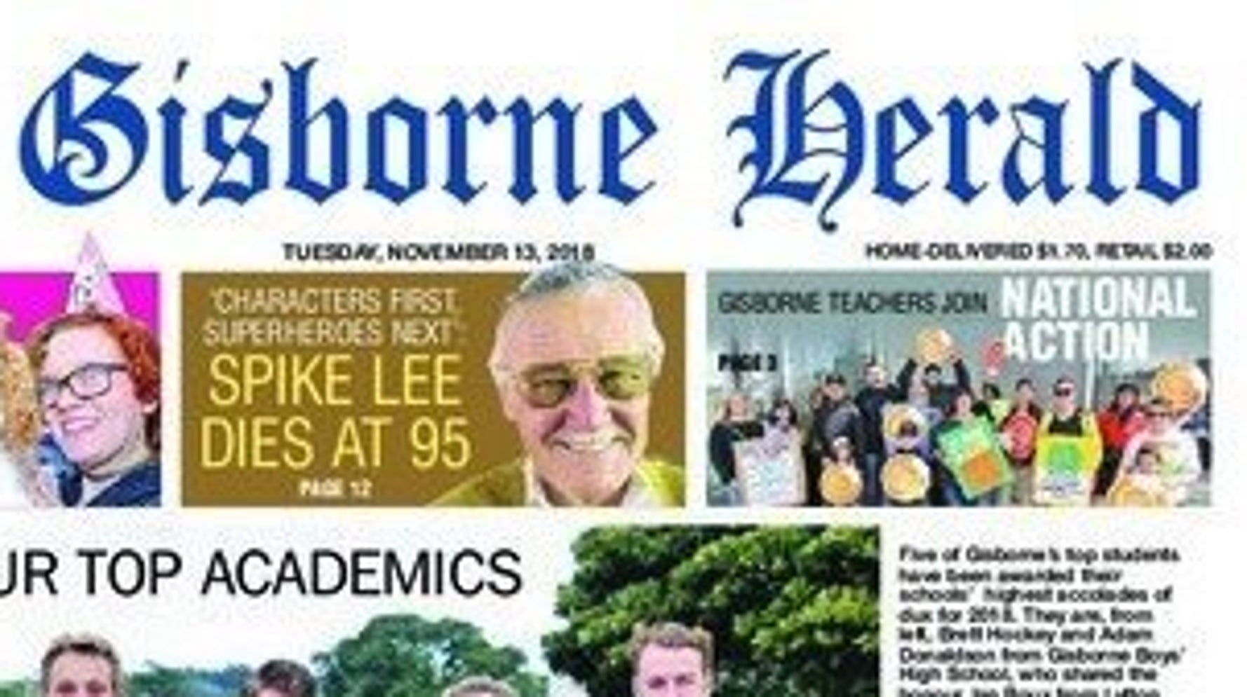New Zealand Newspaper Flubs Stan Lee's Obituary, Writes 'Spike Lee Dies