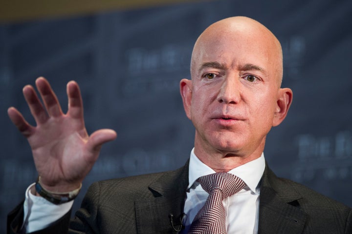 Jeff Bezos, Amazon founder and CEO, speaks at the Economic Club of Washington on Sept. 13, 2018. Elected officials in New York City signed a letter in 2017 inviting Bezos and Amazon to the city.