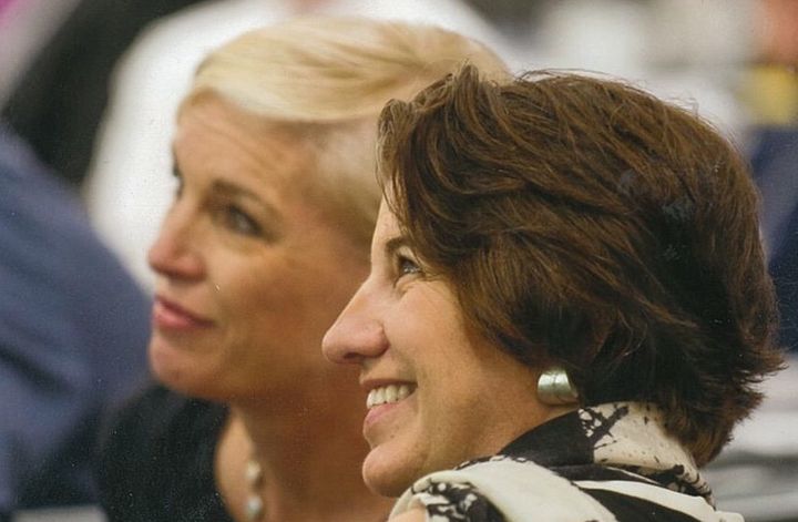 Dawn Laguens (right), outgoing vice president of Planned Parenthood, and former President Cecile Richards are seen in an undated photo.