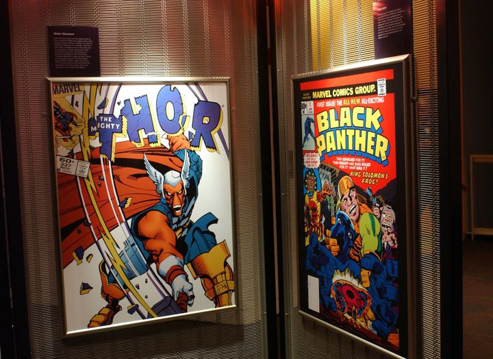 Comic book covers by Walt Simonson and Jack Kirby.