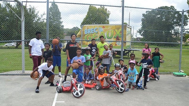 <p>During a weekslong flood in 2016, the Recreation and Park Commission for the Parish of East Baton Rouge took sports equipment to local shelters to give kids a much-needed play break. </p>