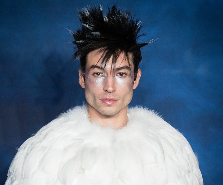 Ezra Miller arrives at the London premiere of "Fantastic Beasts: The Crimes of Grindelwald."
