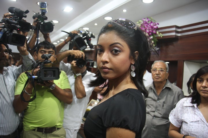 Bollywood actress Tanushree Dutta photographed during an event, on July 30, 2008, in New Delhi.