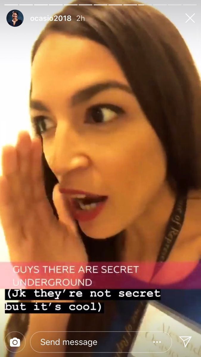 Alexandria Ocasio-Cortez Is Totally Geeking Out While ... - 675 x 1200 jpeg 77kB