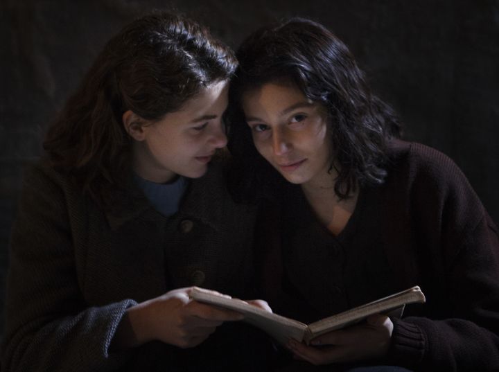 Margherita Mazzucco as teenage Elena and Gaia Girace as teenage Lila in HBO's "My Brilliant Friend."