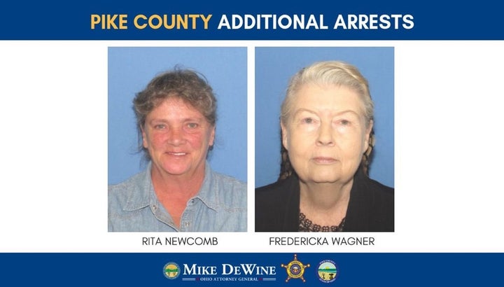 Rita Newcomb, 65, and Fredericka Wagner, 76, were also taken into custody on Tuesday.