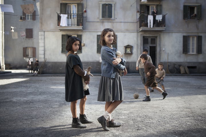 Ludovica Nasti as young Lila and Elisa Del Genio as young Elena.