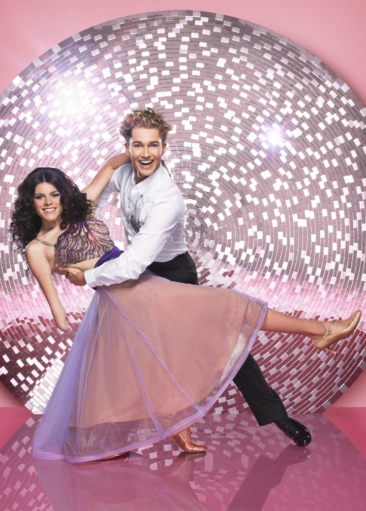 Lauren and AJ in their official 'Strictly' photo