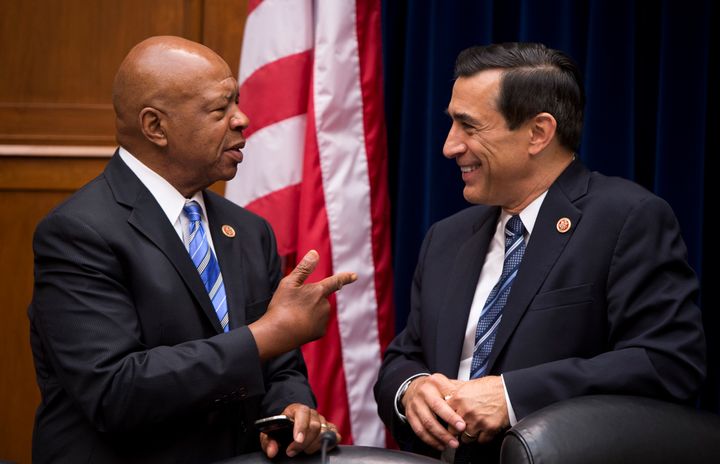 Current ranking member of the House Oversight And Government Reform Committee Elijah Cummings (D-Md.) with my former boss and committee chair, Rep. Darrell Issa (R-Calif.).