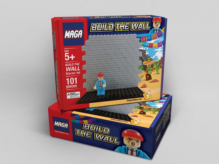 MAGA building blocks help kids “build the wall.”