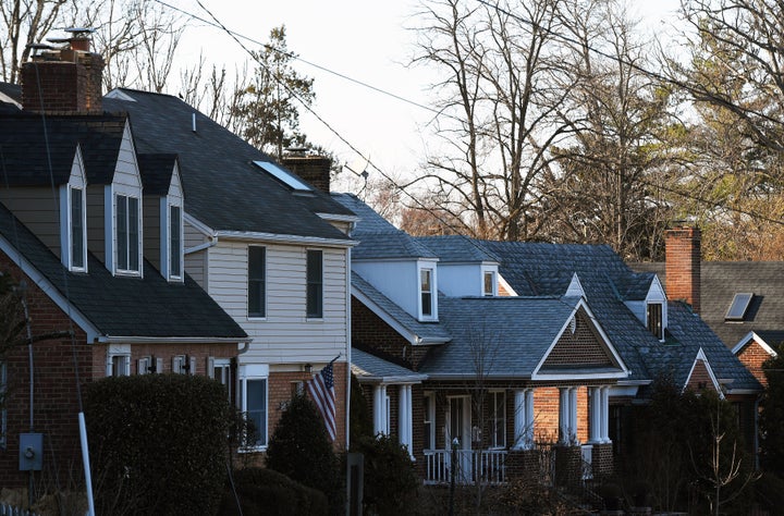 A residential neighborhood just a few blocks from Amazon's proposed new campus in Arlington, Virginia.