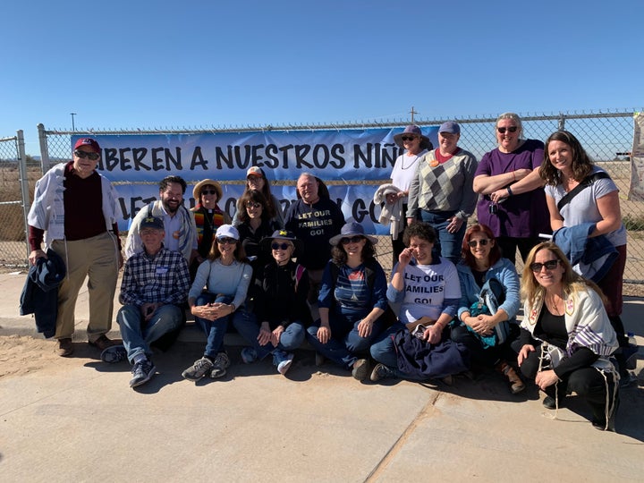 Activists with the "Let Our Families Go" protest drove from Ann Arbor, Michigan, to Tornillo, Texas.