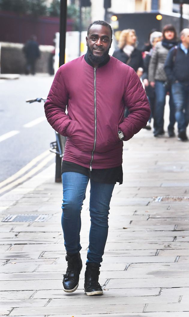 Festus Onasanya, the 33-year-old brother of Labour MP Fiona Onasanya, arrives at the Old Bailey for a plea hearing over allegations of a motoring offence.