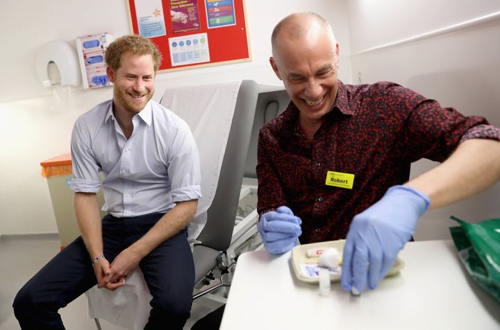 Prince Harry took a HIV test live on Facebook two years ago