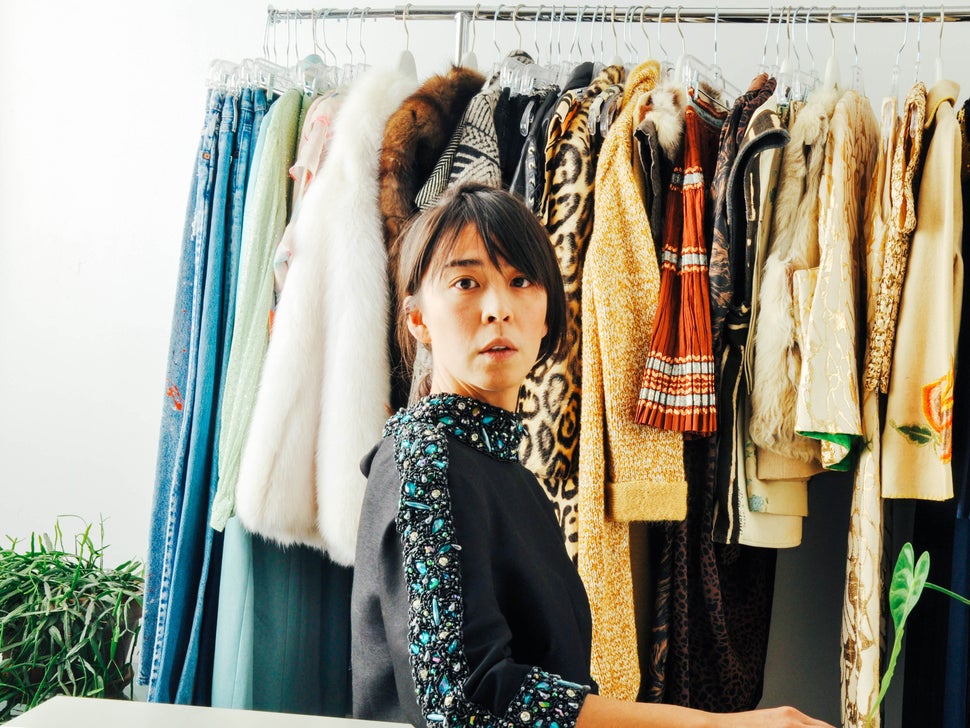 Amy Yee, founder of Maeven Vintage, in her Brooklyn studio. 