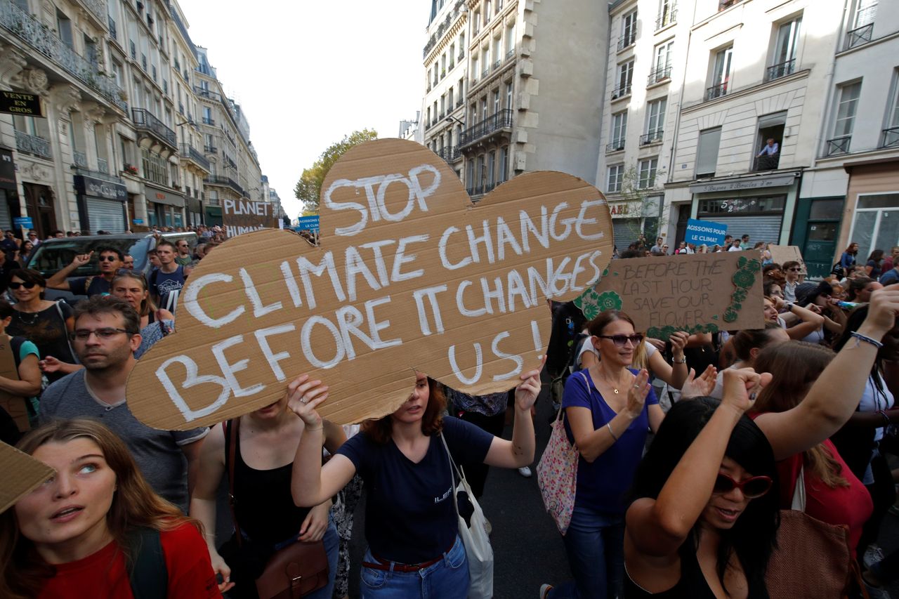 Πορεία διαμαρτυρίας στη Γαλλία για την κλιματική αλλαγή, Οκτώβριος 2018