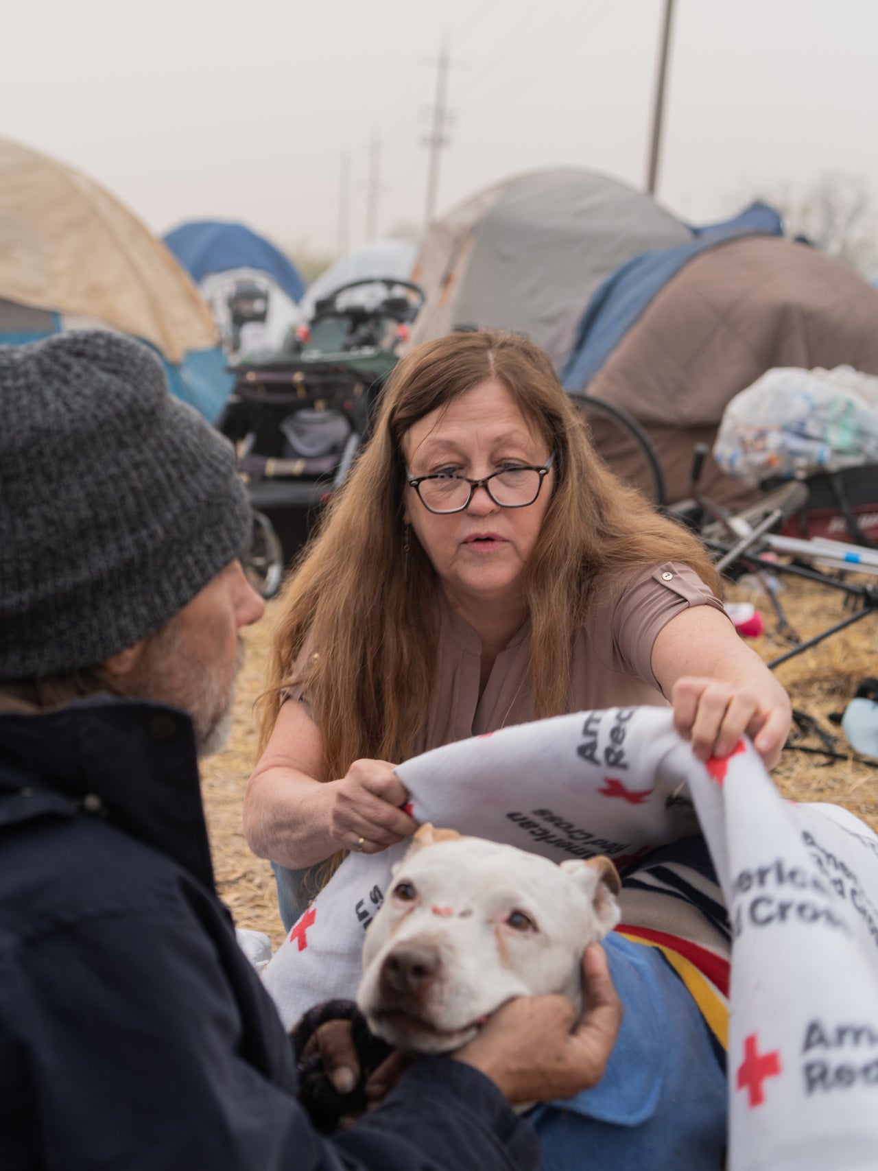 Willy's dog, Misty, was hit by a car while they evacuated Paradise on Nov. 8.